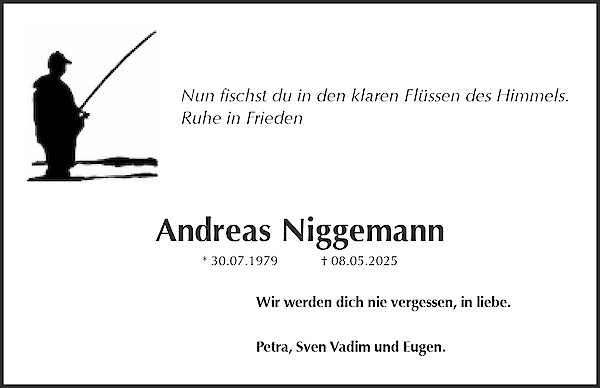 Traueranzeige von Andreas Niggemann