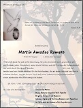 Traueranzeige Martín Amadeo Romero
