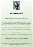 Traueranzeige Ole Böckenhoff, Münster