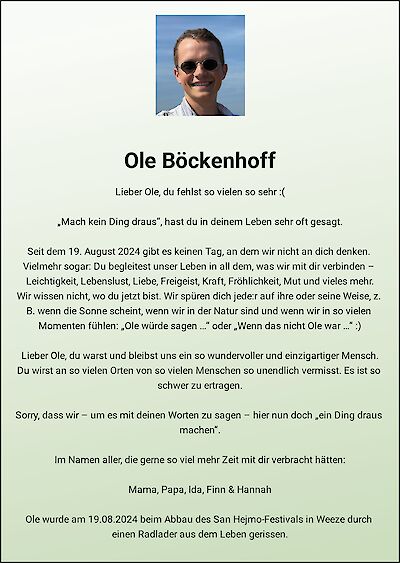 Ole Böckenhoff, Münster