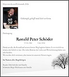 Traueranzeige Ronald Peter Schöder